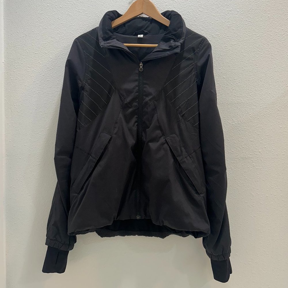 Black Lululemon Reflective Runners Jacket